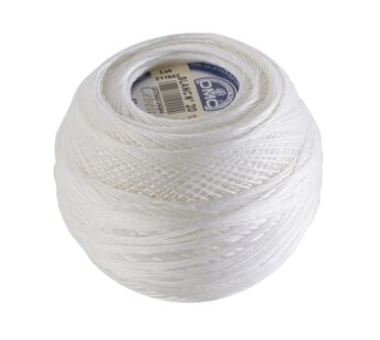 DMC 167G 20-Blanc Cebelia Crochet Cotton, White, 405-Yard, Size 20