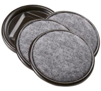 SoftTouch 2 1/2″ Round Reusable Carpet Bottom Furniture Caster Cups to Protect Hardwood, T