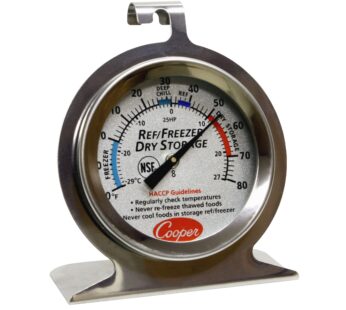 Cooper-Atkins 25HP-01-1 Refrigerator, Freezer, Dry Storage Thermometer, 0?F to 80?F Temper