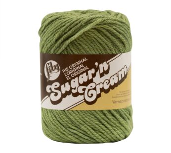 Lily Sugar ‘N Cream The Original Solid Yarn, 2.5oz, Medium 4 Gauge, 100% Cotton – Sage Gre