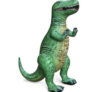 Jet Creations Inflatable T-Rex Dinosaur Toy, 37″ Tall/43″ Long, Wild Green, Pool, Party, G