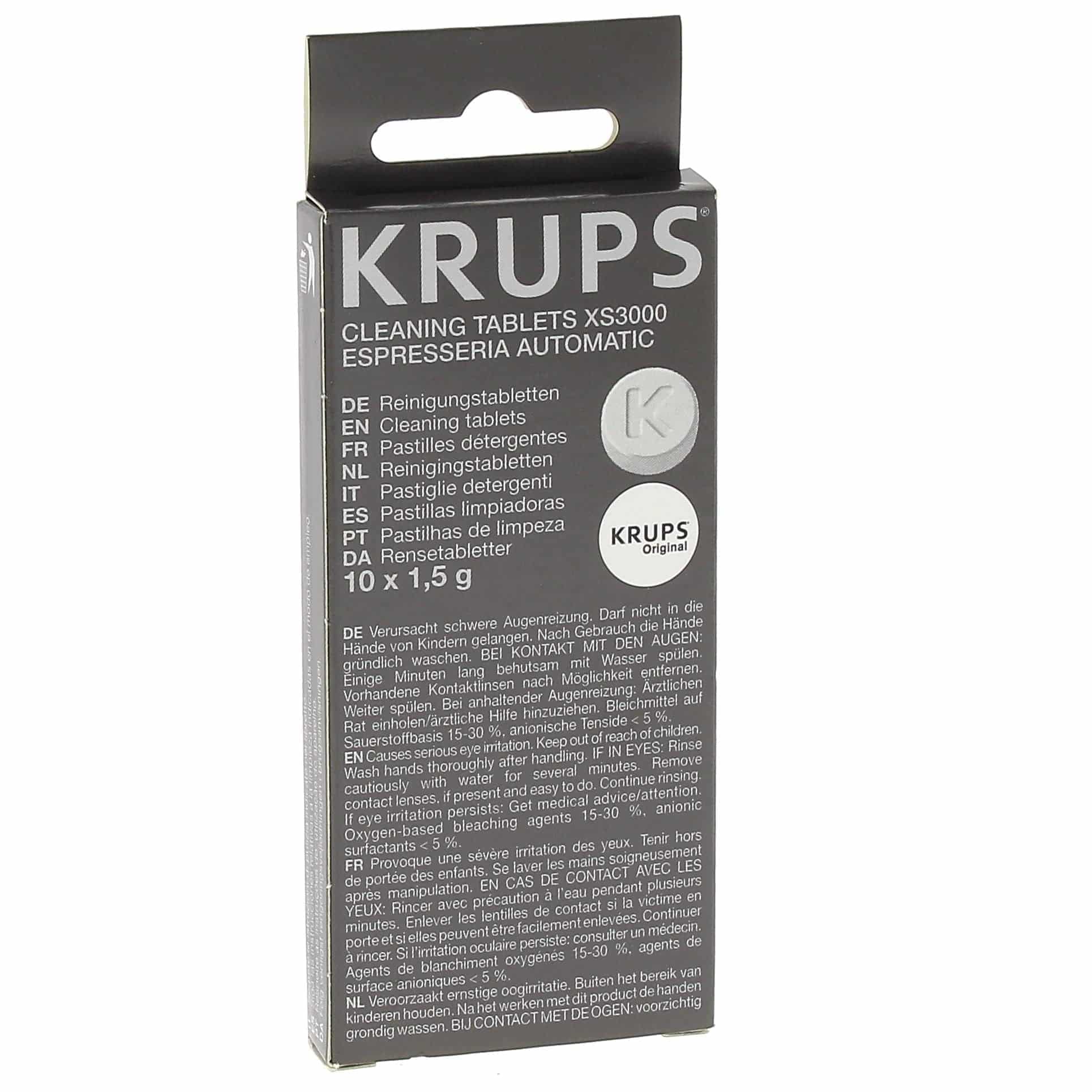 KRUPS XS3000 Cleaning Tablets for KRUPS Fully Automatic Machines For Fully Automatic Machi