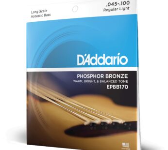 D’Addario Acoustic Bass Guitar Strings – Acoustic Bass Strings – Phosphor Bronze – EPBB170