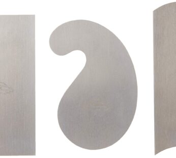 Crown AMT-20188 CRO-20188 376 2-1/2 x 5 Cabinet Scraper (Gooseneck, Rectangular & Curved)