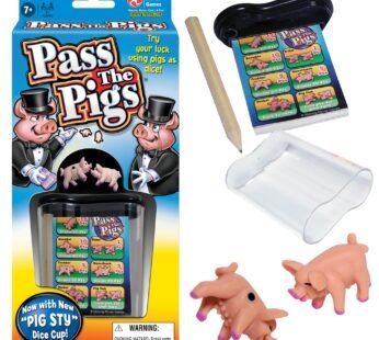 Pass The Pigs by Winning Moves Games USA, a Hilarious Pig Dice Game, Family Favorite for O
