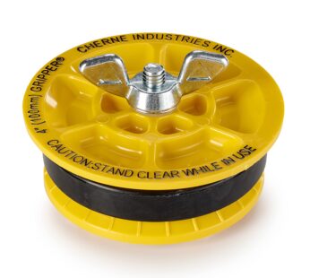 Oatey 270245 End of Pipe Gripper Mechanical Plug 4″, Yellow