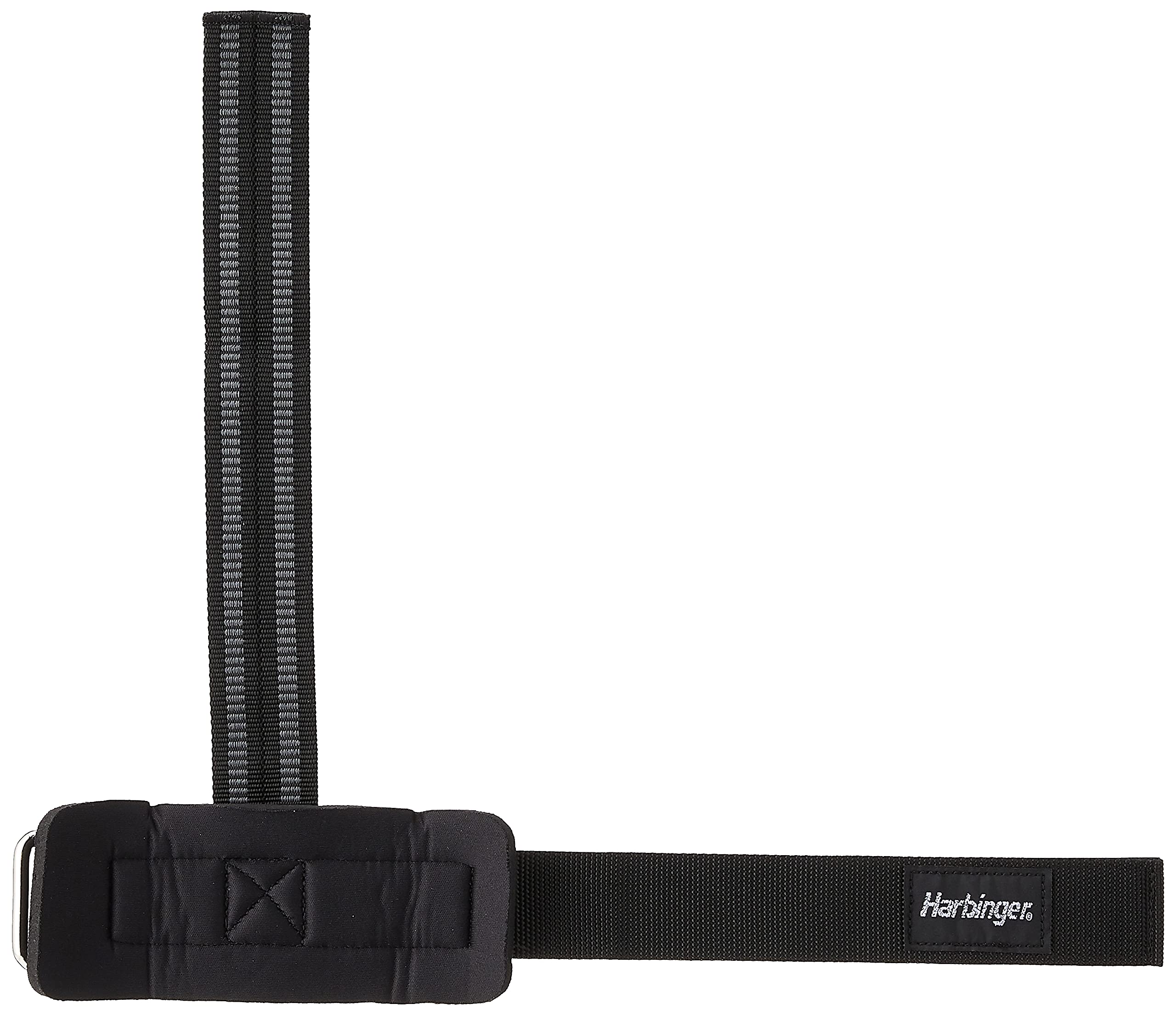 Harbinger 360531 Big Grip No-Slip Nylon Lifting Straps with DuraGrip (Pair), Pro, Black, 1 - Image 2