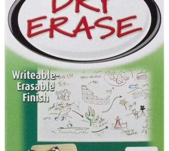 Rust-Oleum 241140 Specialty Dry Erase Brush-On Paint Kit, White 16 Fl Oz (Pack of 1)