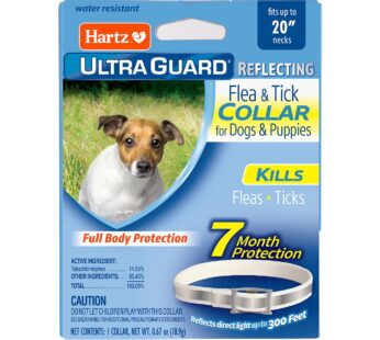 Hartz UltraGuard Flea & Tick Collar for Dogs and Puppies, 7 Month Flea and Tick Protection