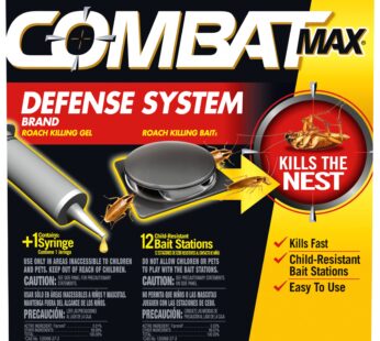 Combat Max Defense System Brand, Small Roach Killing Bait and Gel, 12 Count