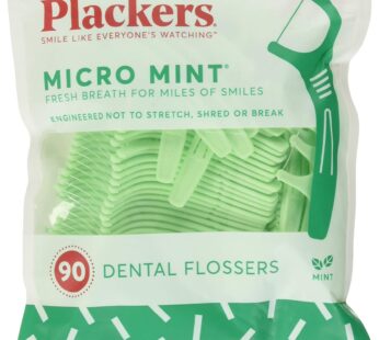 Plackers Micro Mint Freshens Breath, Mint, 90 Count