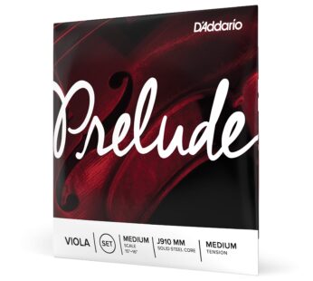 D’Addario Prelude Viola String Set, Medium Scale Medium Tension ? Solid Steel Core, Warm T