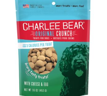 Charlee Bear Original Dog Treats, Cheese and Egg, 16 oz