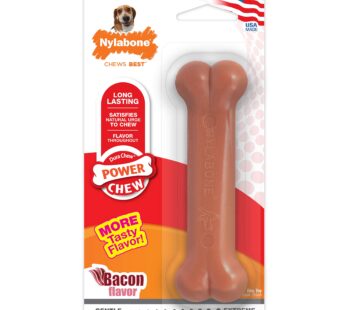 Nylabone Power Chew Flavored Durable Chew Toy for Dogs – Dog Toys for Aggressive Chewers –