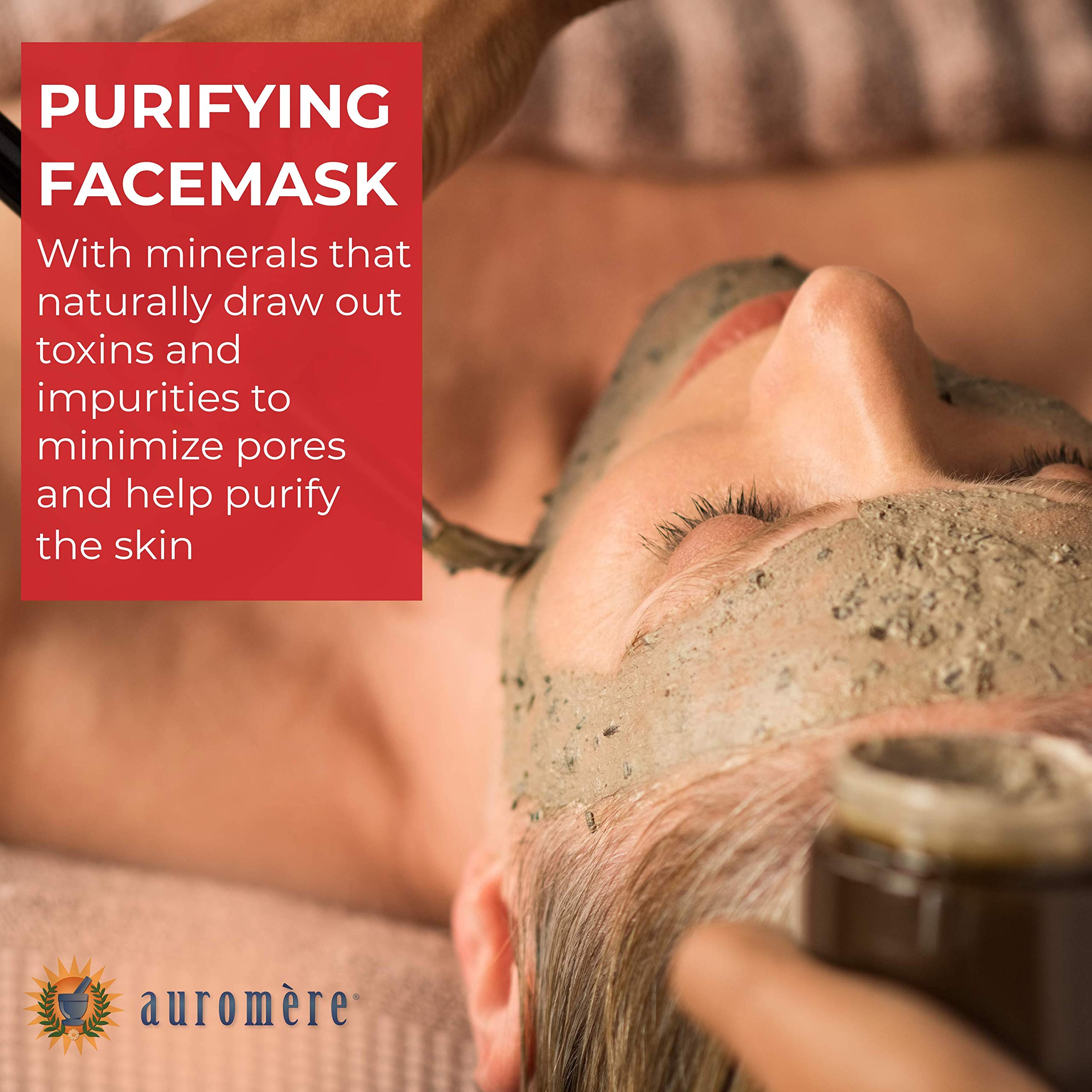 Auromere Ayurvedic Indian Healing Clay Mask for Natural Skin Care - Exfoliating Body Scrub - Image 3