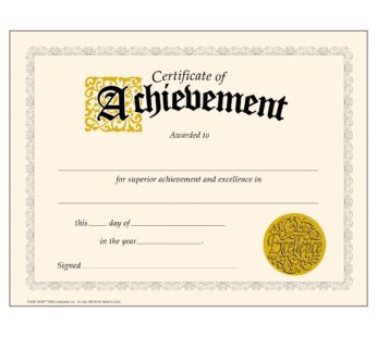 TREND enterprises, Inc. Certificate of Achievement Classic Certificates, 30 ct