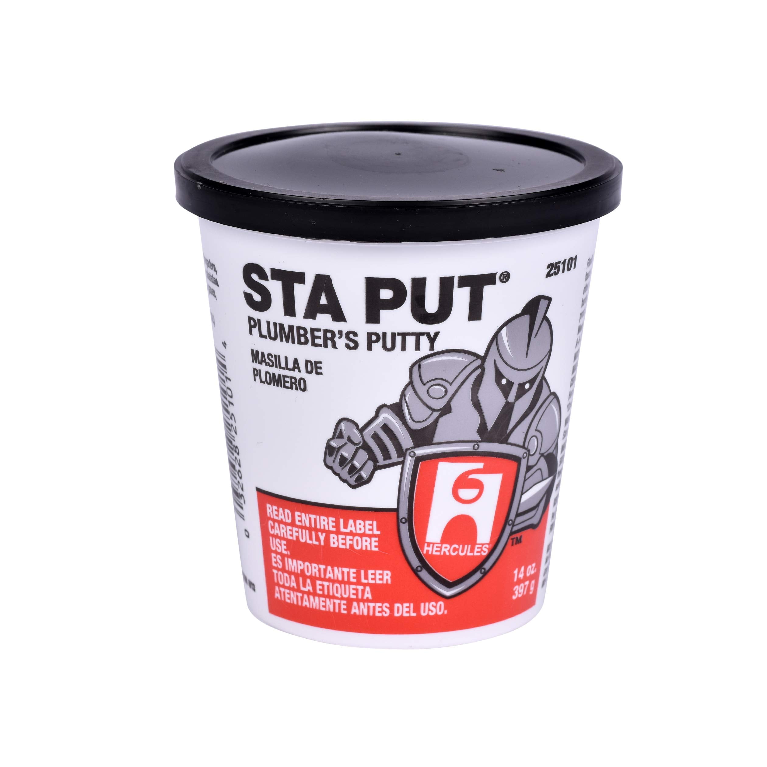 Hercules 14 oz. Superior Grade, 14 Ounce, Tan Oatey 25101 Sta Put 14-Ounce Plumbers Putty,