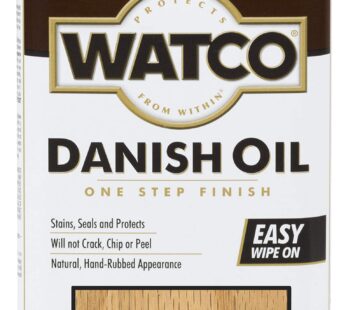 Rust-Oleum Watco 242219 Danish Oil Wood Finish, Low VOC, Pint, Natural