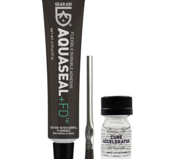 Gear Aid Aquaseal FD Flexible Durable Repair Adhesive and Cure Accelerator, Clear Glue, 0.