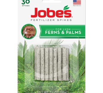 Jobe’s Plant Food Fertilizer Spikes, Easy Plant Care for All Ferns and Palm Plants, 30 Cou