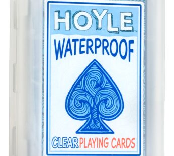 Hoyle Waterproof Playing Cards, Clear, 1 Deck