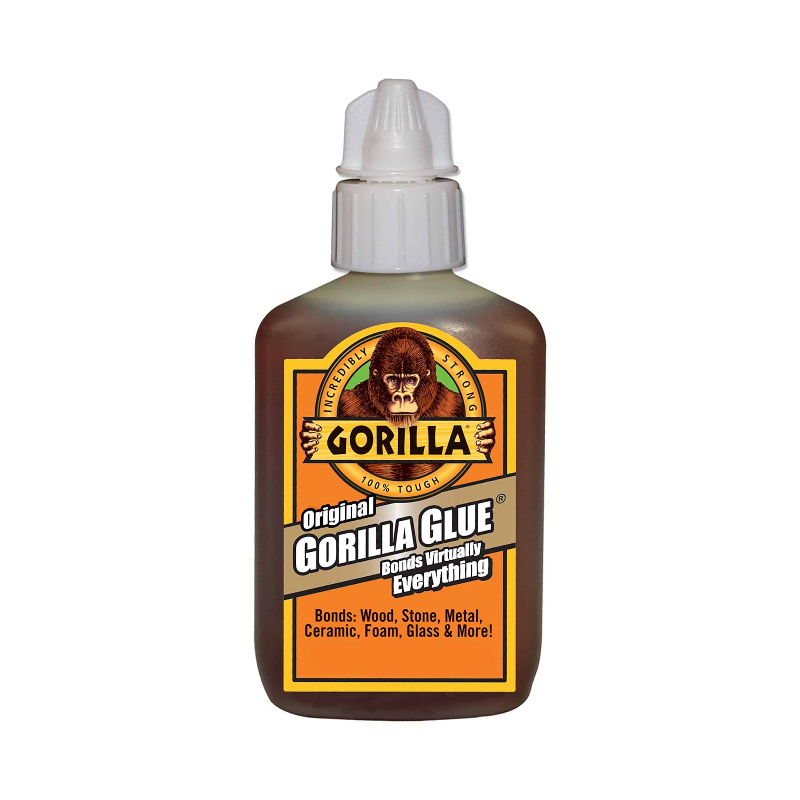 Gorilla Original Gorilla Glue, Waterproof Polyurethane Glue, 2 Ounce Bottle, Brown, (Pack - Image 2