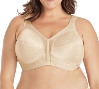 PLAYTEX Womens 18 Hour Comfort-strap Wireless Bra, Full-coverage With 4-way Trusupport, Si