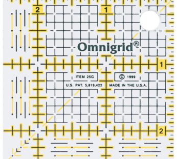 Omnigrid inch Grid Ruler, 2-?” x 2-?, Original Version