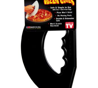 Rock’n Roll Pizza Cutter Black