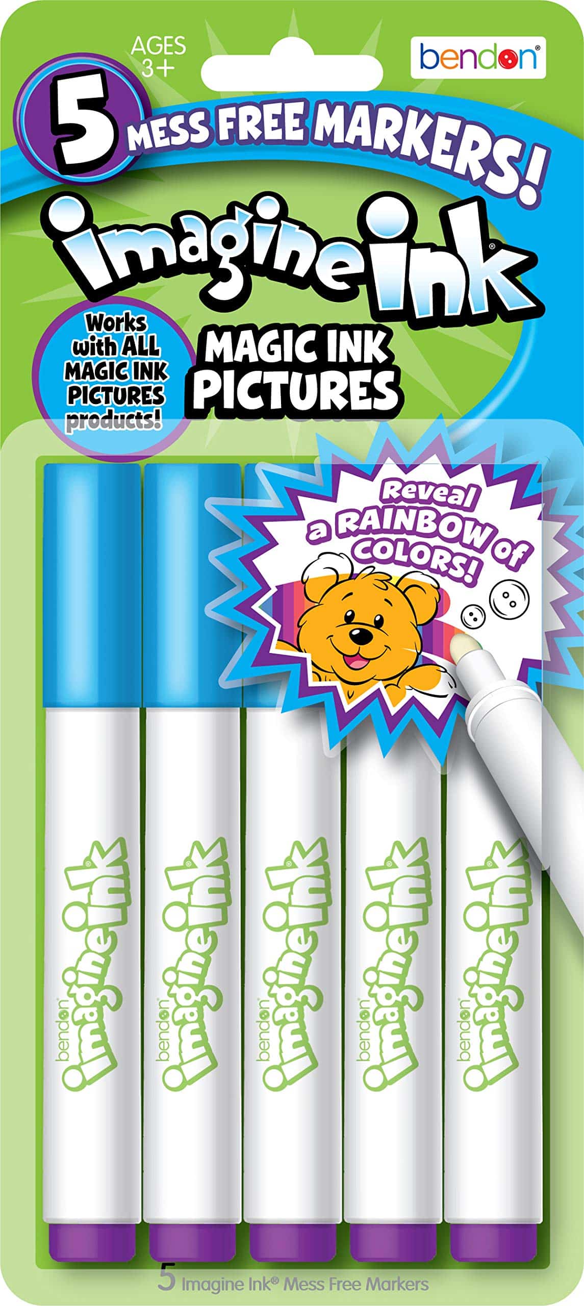 5-Pack Imagine Ink Mess-Free Markers
