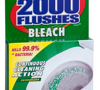 2000 Flushes Blue Plus Bleach Automatic Toilet Bowl Cleaner, 1.25 OZ