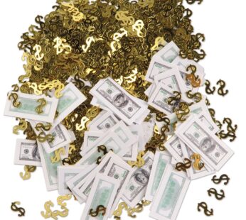 Big Bucks Print-Fetti Party Accessory (1 count) (.5 Oz/Pkg)