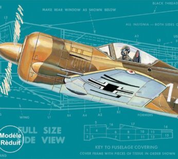 Guillow’s Focke-Wulf FW-190 Model Kit, Small