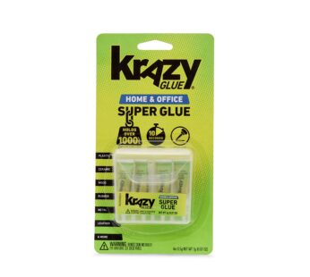 Krazy Glue KG82048SN Home & Office Super Glue, Single-Use Tubes, Fine Tip, 0.5 Grams, 4 Co