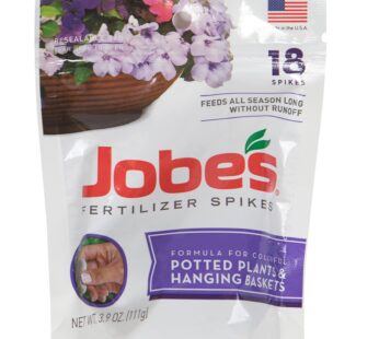 Jobe?s Flower Fertilizer Spikes, Easy Plant Care Fertilizer for Potted Plants and Hanging