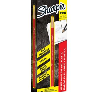 SHARPIE Peel-Off China Markers, Red, 12 Count