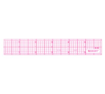 Westcott 8ths 6-Inch Beveled Transparent Ruler (B-50), Clear