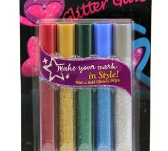 Elmer’s Swirl Glam Glitter Glue, Color Tubes, Classsic, 0.36 Oz, 5 Count