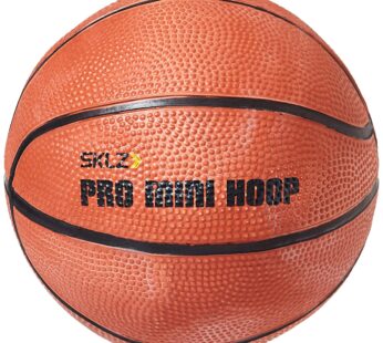 SKLZ Pro Mini Hoop 5-Inch Rubber Basketball, Orange