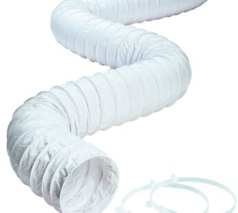 Deflecto CPH38W Hose Vinyl White 3×8 Inches