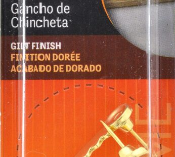 Hillman aligning 121135 Large Push Pin Sawtooth Hanger 2 Pack, No Size, Gold, 2 Piece