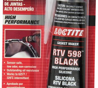 LOCTITE Black RTV 598 High Performance Silicone Gasket Maker: Sensor-Safe, Non-Corrosive,