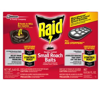 Raid Double Control Small Roach Baits Plus Egg Stopper 12 Count (Pack of 1)