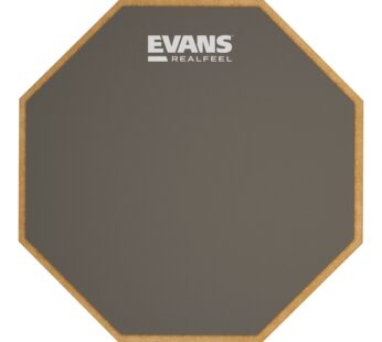Evans RealFeel – Drum Practice Pad – Drum Pad – Drummer Practice Pad – Gum Rubber, Single
