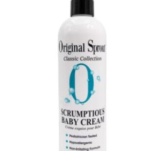Original Sprout Scrumptious Baby Cream with Zinc for Babies Sensitive Skin, 12 oz. Bottle