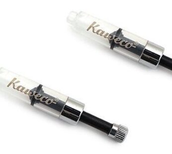 Kaweco Mini Converter Sport 2 Pack, Black/Clear, Writing Instrument