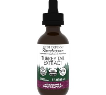 Host Defense Turkey Tail Extract – Digestive Health & Immune Response Support Supplement –