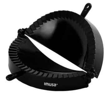 IMUSA USA Jumbo IMU-71006W Easy to Use Plastic Empanada Mold, Black