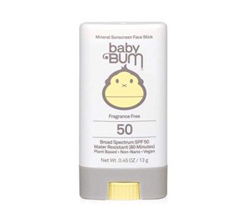 Sun Bum Baby SPF 50 Sunscreen Stick, Mineral Roll-On UVA/UVB Face and Body Protection for