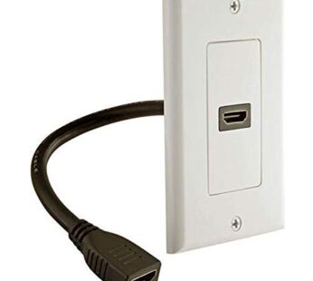 iMBAPrice – HDMI Pigtail Wall Plate Built-In Flexible Hi-Speed HDMI Cable with Ethernet Si